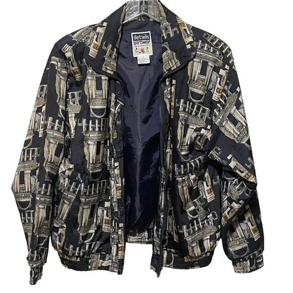 Vintage Details Sportswear Silk Zip Jacket - Picture 1 of 5